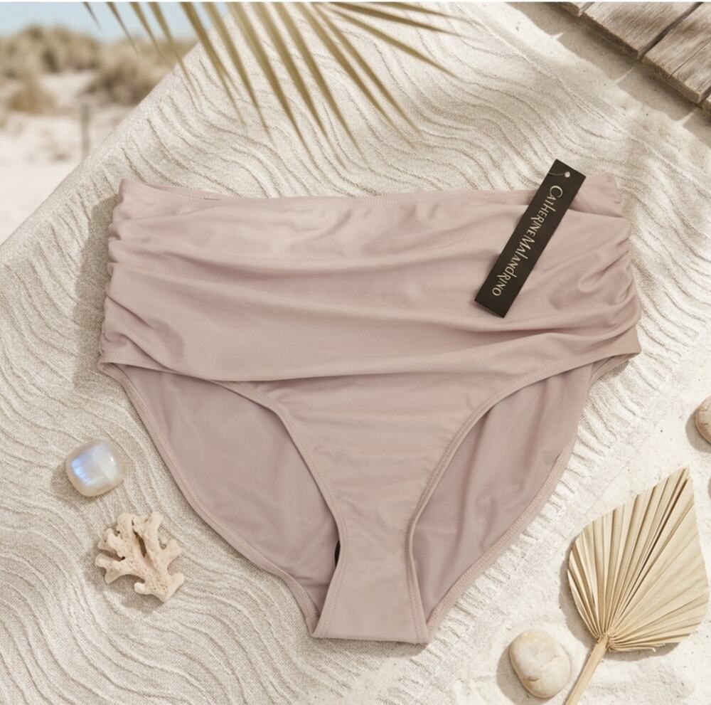 Catherine Malandrino Lavender High-Waist Swim Bottom - NWT - Size L